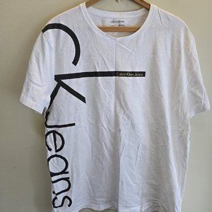Calvin Klein Jeans White Graphic Tee
